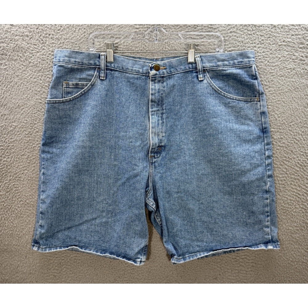 Wrangler Shorts Mens 42 Blue Denim Relaxed Fit Jorts Workwear‎ Grunge Skater Y2K